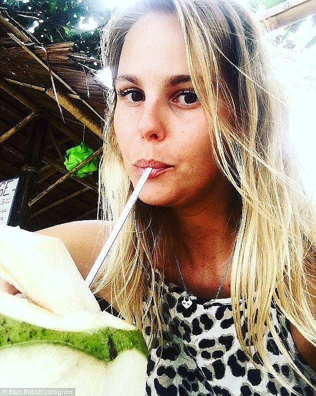 'Waiting for quarantine to board coz [sic] everyone is sick on the plane ... I'm no exception,' the former Miss Bondi contestant (pictured) wrote on Instagram