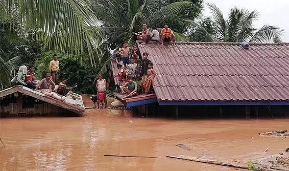 韩企所建老挝水坝坍塌50亿方水泄出，数百人失踪，韩国人全跑了（组图） - 2