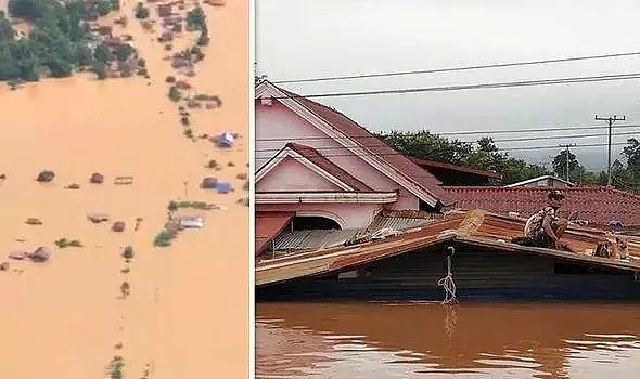 韩企所建老挝水坝坍塌50亿方水泄出，数百人失踪，韩国人全跑了（组图） - 3