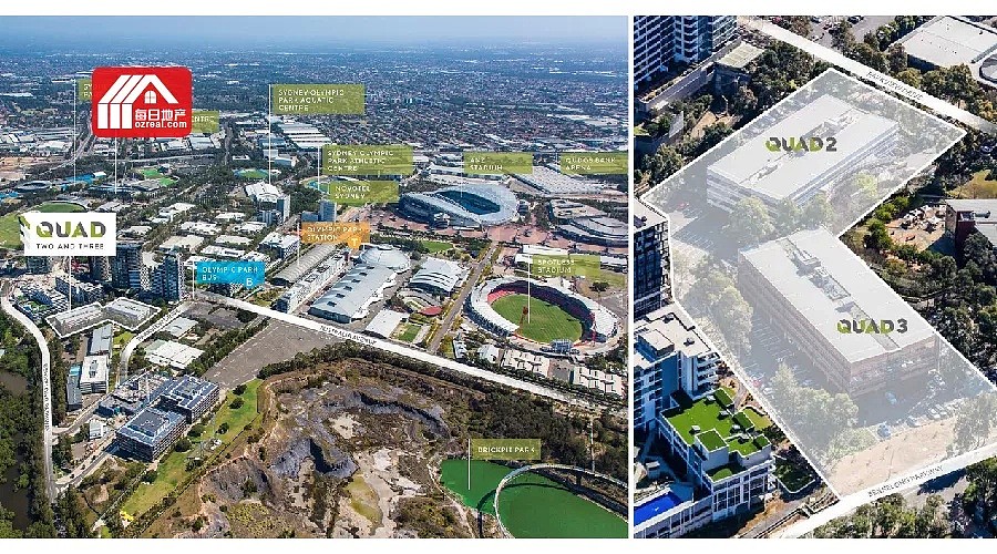 每日地产 | 悉尼奥林匹克公园两栋办公楼要价7000万出售 - 2