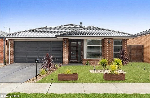 The best performing suburb in Australia is Wallan, a town of 11,000 people 45km north of Melbourne, where house price value has increased 46.8 per cent in the past year (Pictured: a Wallan property up for sale for $450,000)