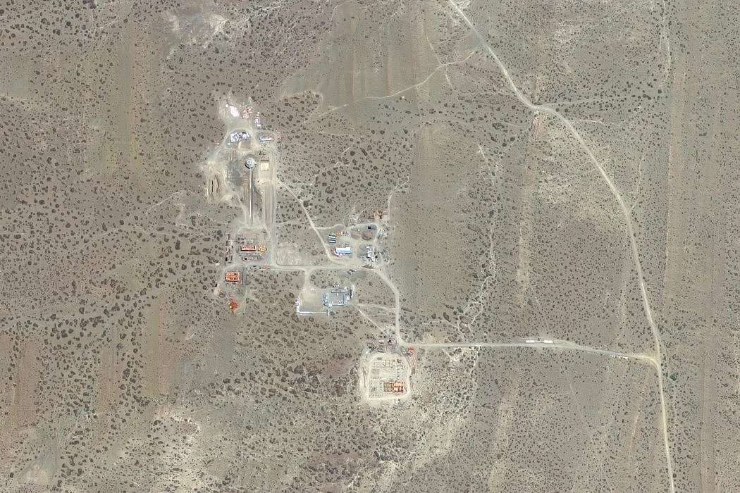 阿根廷中国太空测控站的卫星图像。