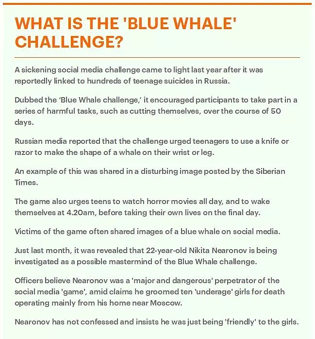警惕！新版“蓝鲸”自杀游戏又卷土重来，已有12岁女童自杀身亡（组图） - 8
