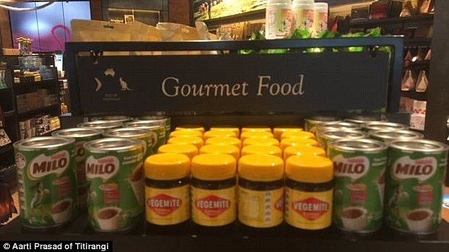Melbourne airport is now promoting Australian staples as 'gourmet' food products