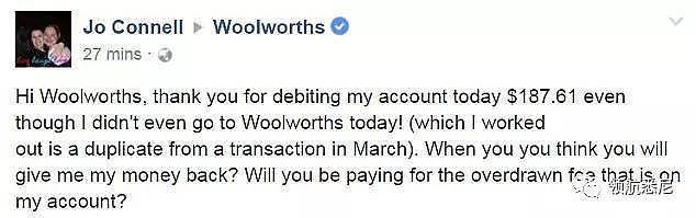 Woolworths被曝多次偷偷重复扣款！已多人中招！快去看看银行账户吧! - 14