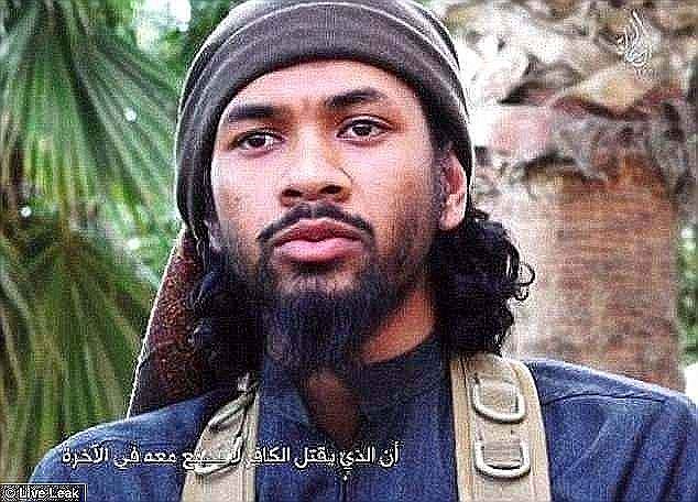 The identities of the terrorists have not been confirmed, and they were among about 100 Australians who remain in the region after joining terror groups in Iraq and Syria (pictured is Australian ISIS terrorist Neil Prakash, now behind bars in Turkey)