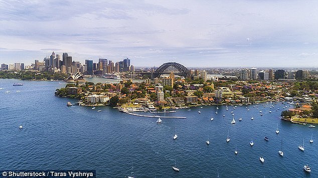 More than 18,000 residents left Sydney (pictured) in 2016-17, according to ABS figures