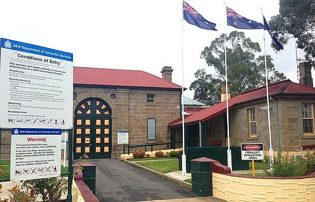 Mehajer appeared via video link from his cold cell at former 19th century mental institution, NSW's Cooma Correctional Centre (pictured)
