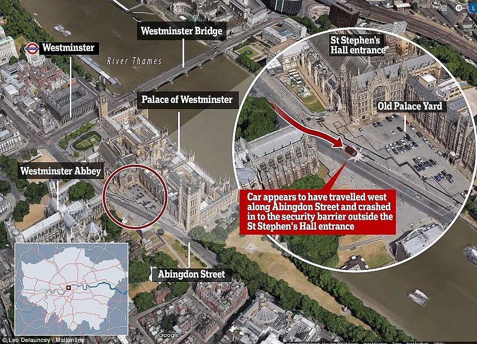 突发！英国议会大厦外发生恐怖袭击！汽车故意撞人，多人受伤！（组图） - 2