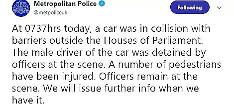 突发！英国议会大厦外发生恐怖袭击！汽车故意撞人，多人受伤！（组图） - 3