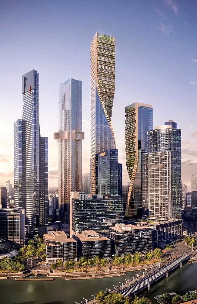 $10,000,000,000!墨尔本要盖全澳第一高楼！就在Southbank！你觉得造型咋样？（图） - 2