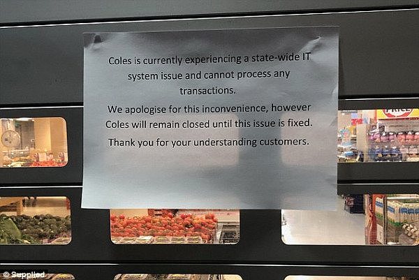 Coles收银系统故障，全澳多处门店停业！然而，网友这次竟站在了店员这一边...（组图） - 1