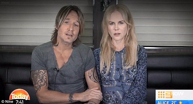 'We want to do our bit': Nicole Kidman and Keith Urban donated to $100,000 to support struggling farmers at home in Australia and urge others to dig deep for the drought Relief Appeal