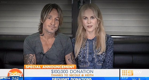 Heartbreaking message:Â The couple appeared downcast and overcome with emotion while making the video plea during Today's Farm Aid Telethon on Monday