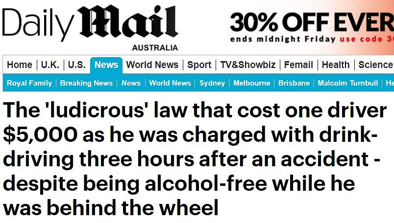澳司机滴酒未沾却被控酒驾，损失$5000！前交警曝光潜规则，“良心受不了谴责”！（组图） - 2