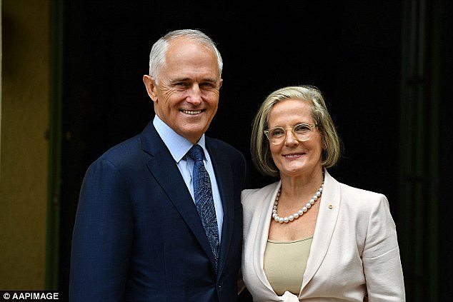 Ex Prime Minister Malcolm Turnbull (pictured with wife, Lucy) often covered party expenses privately, donating $1.75 million from his own pocket toward the federal campaign last year