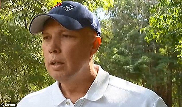 Peter Dutton (pictured) has flown home to Brisbane, where he gave a candid television interview on Saturday