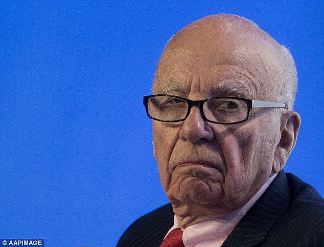 Rudd said Mr Murdoch (pictured) 'operates as a political party, acting in pursuit of clearly defined commercial interests, in addition to his far-right ideological world view'
