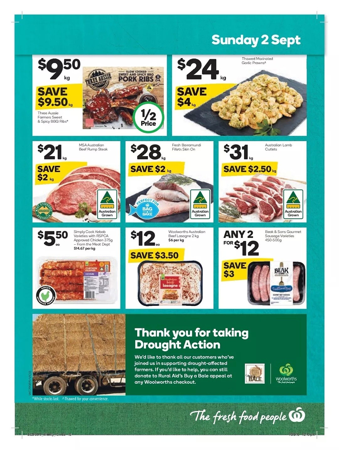 看过来！Woolworths 8月29日-9月4日折扣统统在这里 ！春卷、披萨、煎饺都半价（组图） - 13