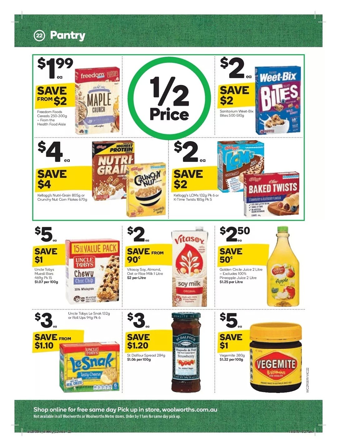 看过来！Woolworths 8月29日-9月4日折扣统统在这里 ！春卷、披萨、煎饺都半价（组图） - 22