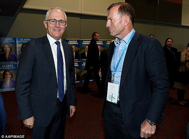 Mr Turnbull (pictured, left, with former PM Tony Abbott) is expected to stand down as MP for Wentworth on Friday, forcing a by-election