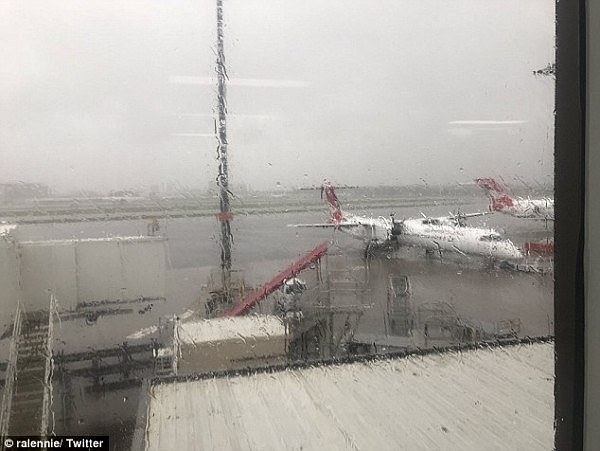 悉尼机场航班严重延误！暴雨及100km/h狂风肆虐！“超级风暴”席卷澳洲东海岸（组图） - 1