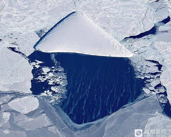 谁干的？NASA在南极发现一座不可思议的冰山（组图） - 3