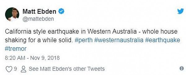 “被震醒，摇晃20秒”！西澳5.1级地震，珀斯震感强烈！ - 3