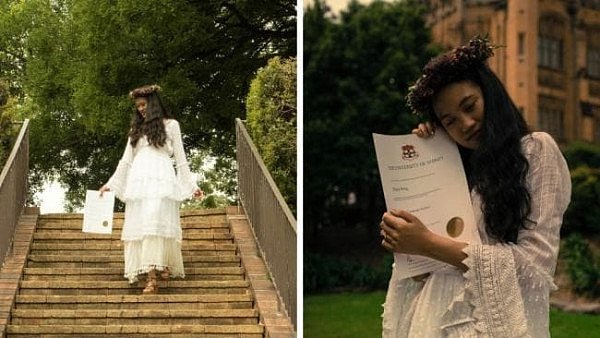 和文凭“结婚”？悉大华人女生为庆祝毕业，与文凭举行婚礼（组图） - 2