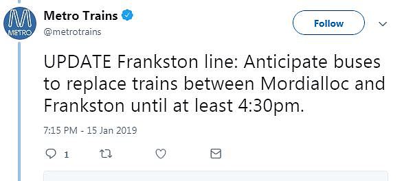 墨尔本一人被火车撞中！Frankston线路或迎来长期延误（图） - 3