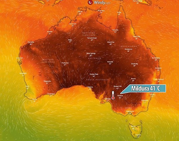 澳洲小镇连续10天气温超40度！中午店家歇业街上几乎没人（图） - 1