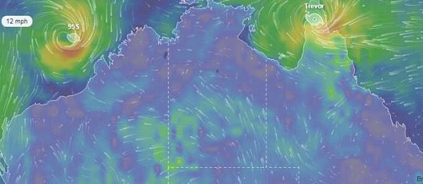 澳洲遭双气旋夹击！多地出现狂风暴雨，民众被要求立即避难（组图） - 1