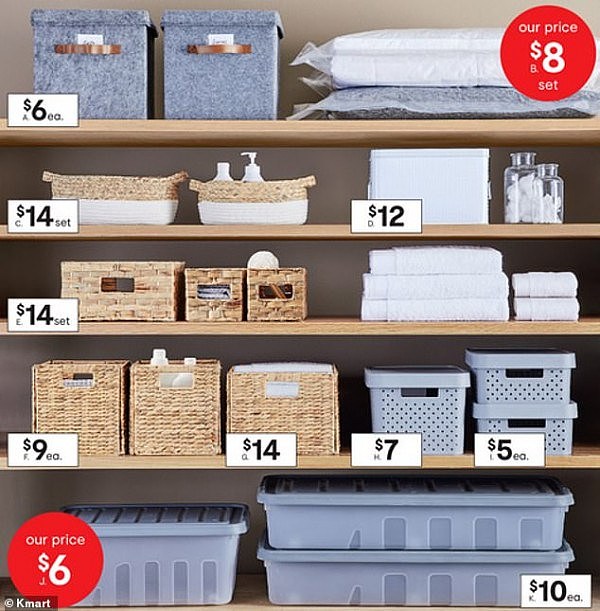“大放价”！澳Kmart推出一系列储物产品，全场低至$5起！（组图） - 2