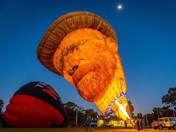 今早，墨尔本又文艺了一把，巨大的“梵高热气球”飘过城市上空，惊呆众人（组图） - 8