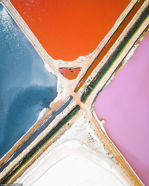 壮观！澳洲“彩虹湖”超现实美景曝光 有机会必去拍照打卡！（组图） - 4