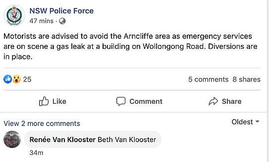 悉尼Arncliffe发生天然气泄漏事故！居民被要求待在室内，巴士改道！（组图） - 2
