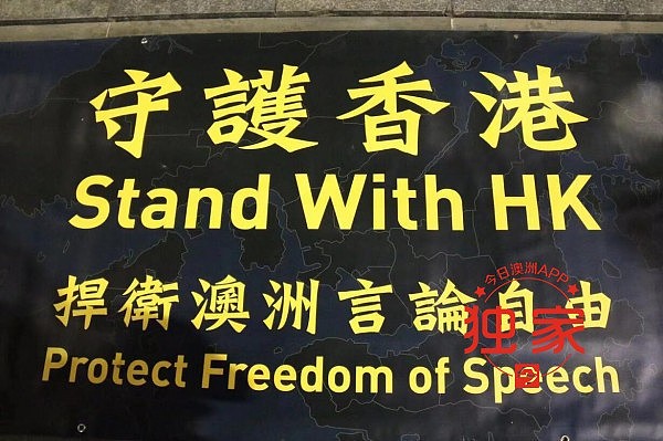 马丁广场数百港人集会，高喊“与香港同在”！墨尔本惊现抢国旗（视频/组图） - 21