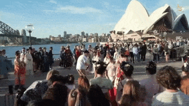 高唱《我和我的祖国》！悉尼歌剧院惊现华人汉服快闪，引爆争议！主创回击“爱国炒作说”（视频） - 7