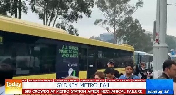 悉尼城铁早高峰突发故障，数百名乘客被迫换乘公交！Chatswood通勤受影响（组图） - 2