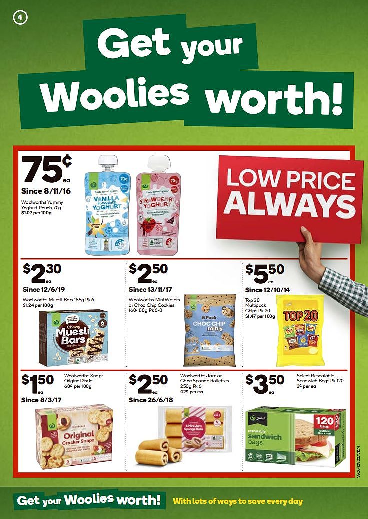 Woolworths 9月4日-9月10日折扣，奶酪肠、提子面包半价 - 4