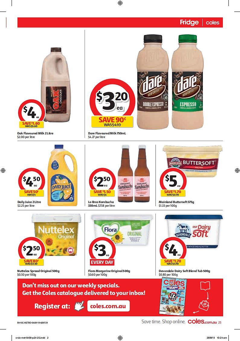 Coles 9月4日-9月10日折扣，大米食用油梦龙冰激凌半价 - 25