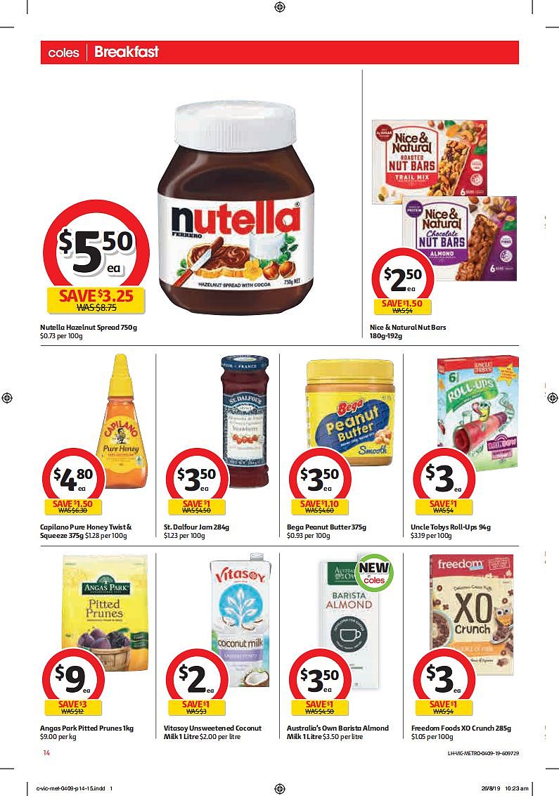 Coles 9月4日-9月10日折扣，大米食用油梦龙冰激凌半价 - 14