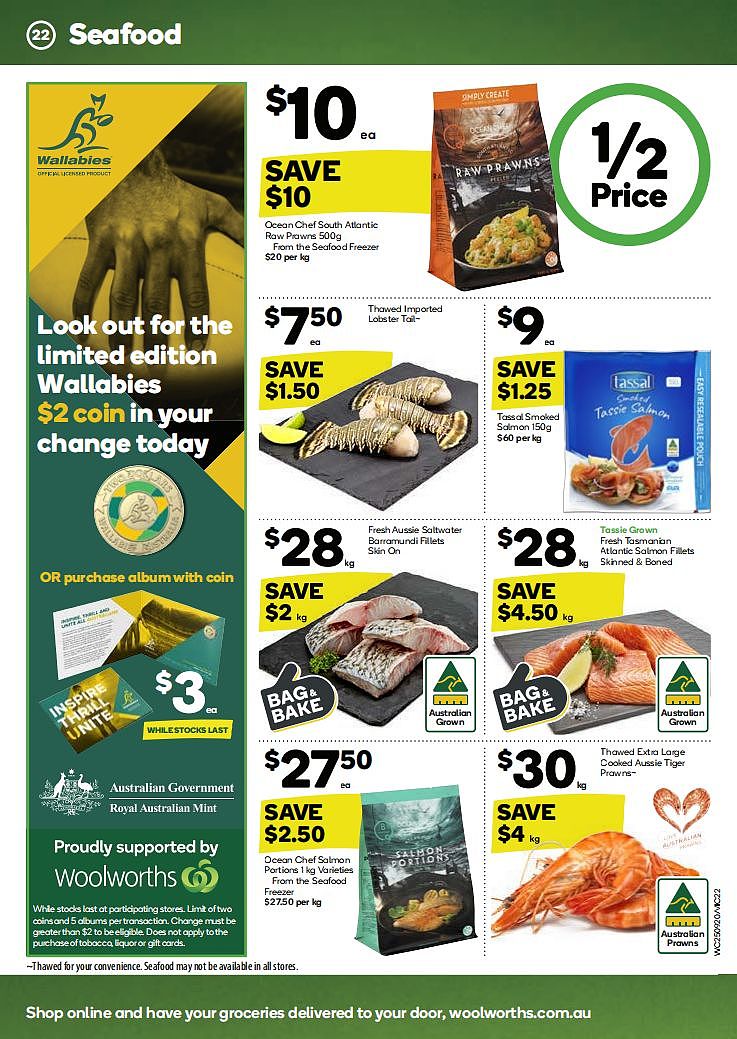 Woolworths 9月25日-10月1日折扣，尿不湿、生虾、鸡柳都半价 - 21