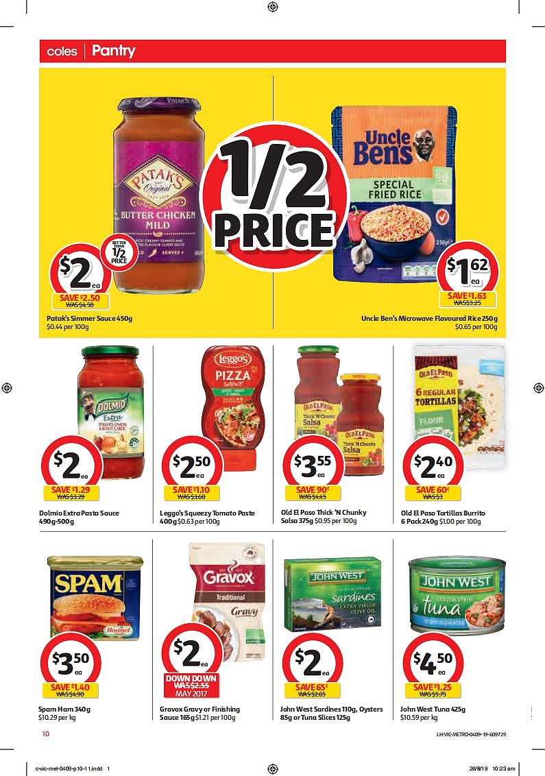 Coles 9月4日-9月10日折扣，大米食用油梦龙冰激凌半价 - 10