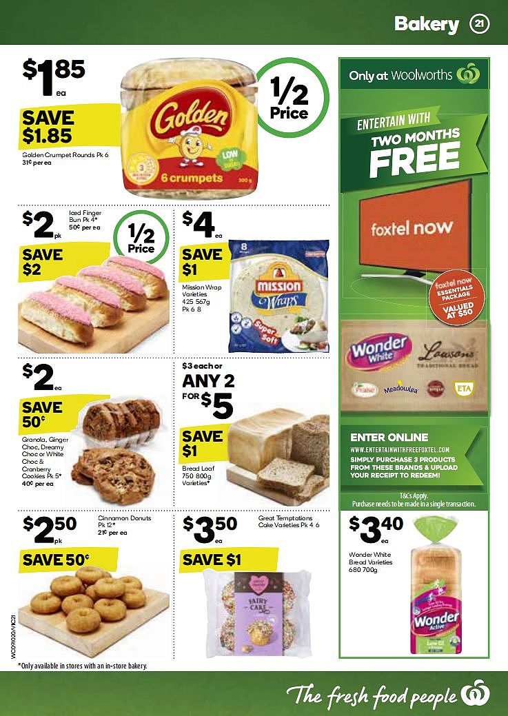 Woolworths 10月9日-10月15日折扣，饺子、冰淇淋、肉派都半价 - 21