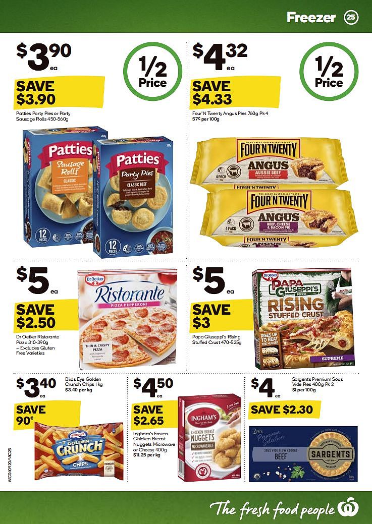 Woolworths 9月4日-9月10日折扣，奶酪肠、提子面包半价 - 25