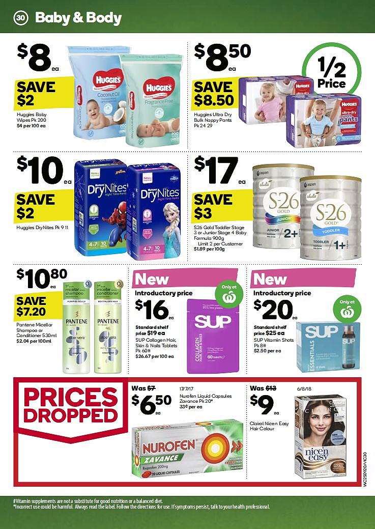 Woolworths 9月25日-10月1日折扣，尿不湿、生虾、鸡柳都半价 - 29