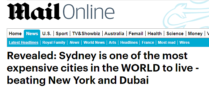 澳洲华人哭晕！悉尼成为“全球最烧钱城市之一”！击败迪拜纽约！学费、房租、物价、签证费…各种暴涨！贵到发指！ - 2