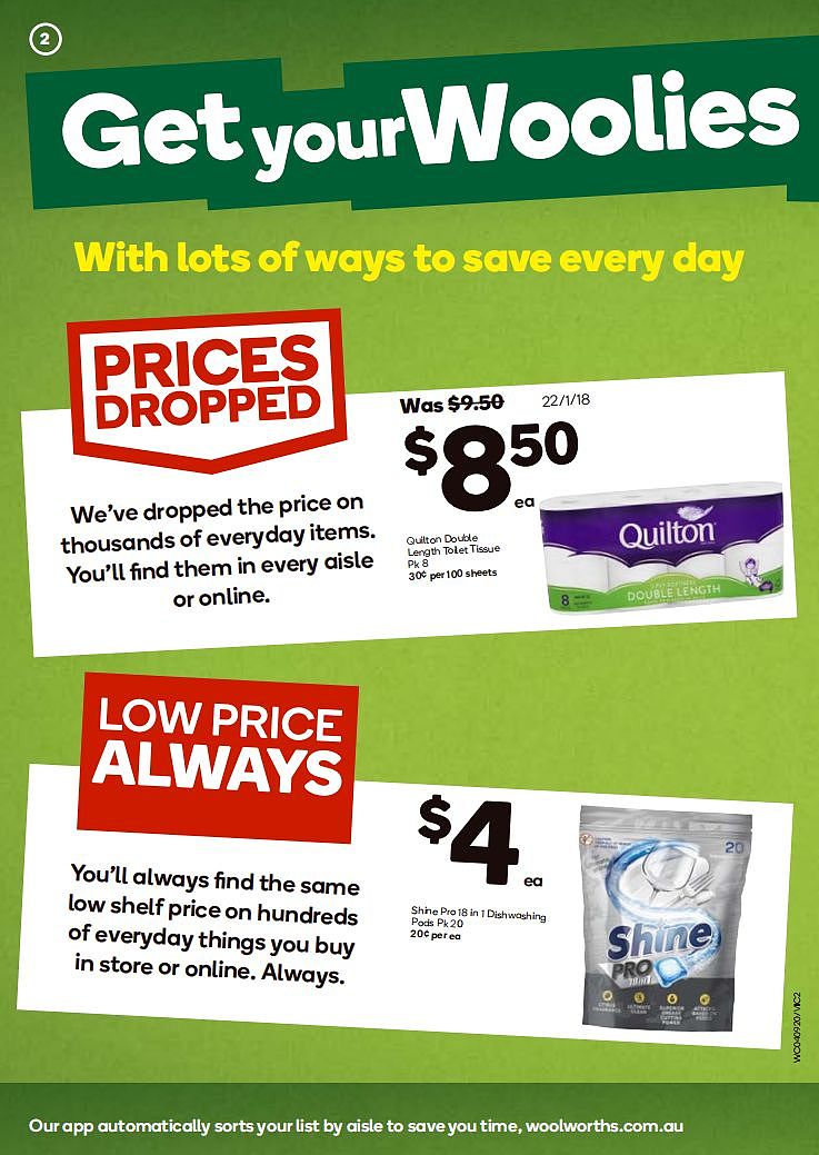 Woolworths 9月4日-9月10日折扣，奶酪肠、提子面包半价 - 2