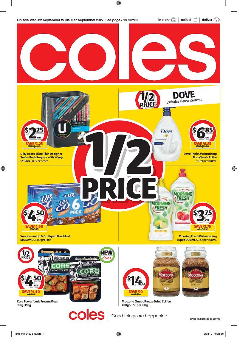 Coles 9月4日-9月10日折扣，大米食用油梦龙冰激凌半价 - 39